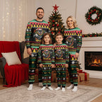 Merry Panther Roar Personalized Christmas Pajama Set Christmas Rugby League Spirit - Aussie Hoodie