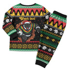 Merry Panther Roar Personalized Christmas Pajama Set Christmas Rugby League Spirit - Aussie Hoodie