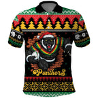 Merry Panther Roar Personalized Polo Shirt Christmas Rugby League Spirit - Aussie Hoodie