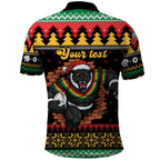 Merry Panther Roar Personalized Polo Shirt Christmas Rugby League Spirit - Aussie Hoodie