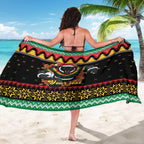 Merry Panther Roar Personalized Sarong Christmas Rugby League Spirit - Aussie Hoodie