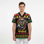 Merry Panther Roar Personalized Scrub Top Christmas Rugby League Spirit - Aussie Hoodie