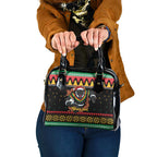 Merry Panther Roar Personalized Shoulder Handbag Christmas Rugby League Spirit - Aussie Hoodie