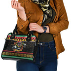 Merry Panther Roar Personalized Shoulder Handbag Christmas Rugby League Spirit - Aussie Hoodie