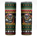 Merry Panther Roar Personalized Skinny Tumbler Christmas Rugby League Spirit - Aussie Hoodie
