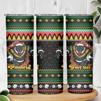 Merry Panther Roar Personalized Skinny Tumbler Christmas Rugby League Spirit - Aussie Hoodie