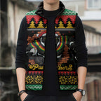 Merry Panther Roar Personalized Sleeveless Puffer Jacket Christmas Rugby League Spirit - Aussie Hoodie