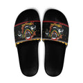 Merry Panther Roar Personalized Slide Sandals Christmas Rugby League Spirit - Aussie Hoodie