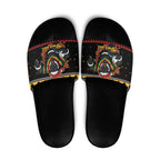 Merry Panther Roar Personalized Slide Sandals Christmas Rugby League Spirit - Aussie Hoodie