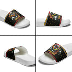 Merry Panther Roar Personalized Slide Sandals Christmas Rugby League Spirit - Aussie Hoodie