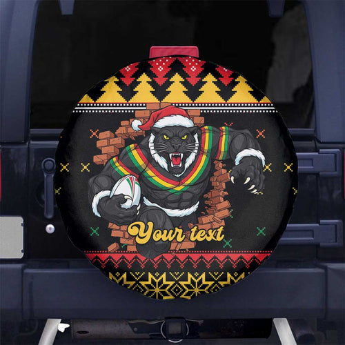 Merry Panther Roar Personalized Spare Tire Cover Christmas Rugby League Spirit - Aussie Hoodie