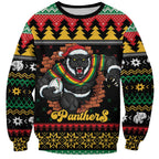 Merry Panther Roar Personalized Sweatshirt Christmas Rugby League Spirit - Aussie Hoodie