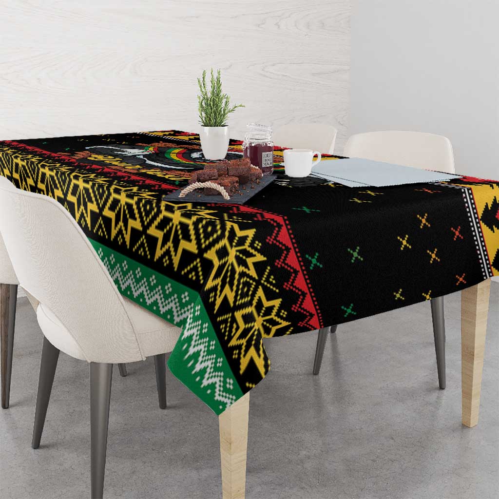Merry Panther Roar Personalized Tablecloth Christmas Rugby League Spirit - Aussie Hoodie