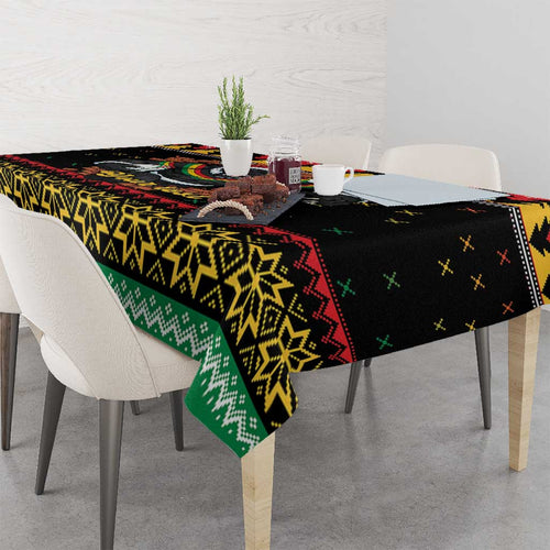 Merry Panther Roar Personalized Tablecloth Christmas Rugby League Spirit - Aussie Hoodie
