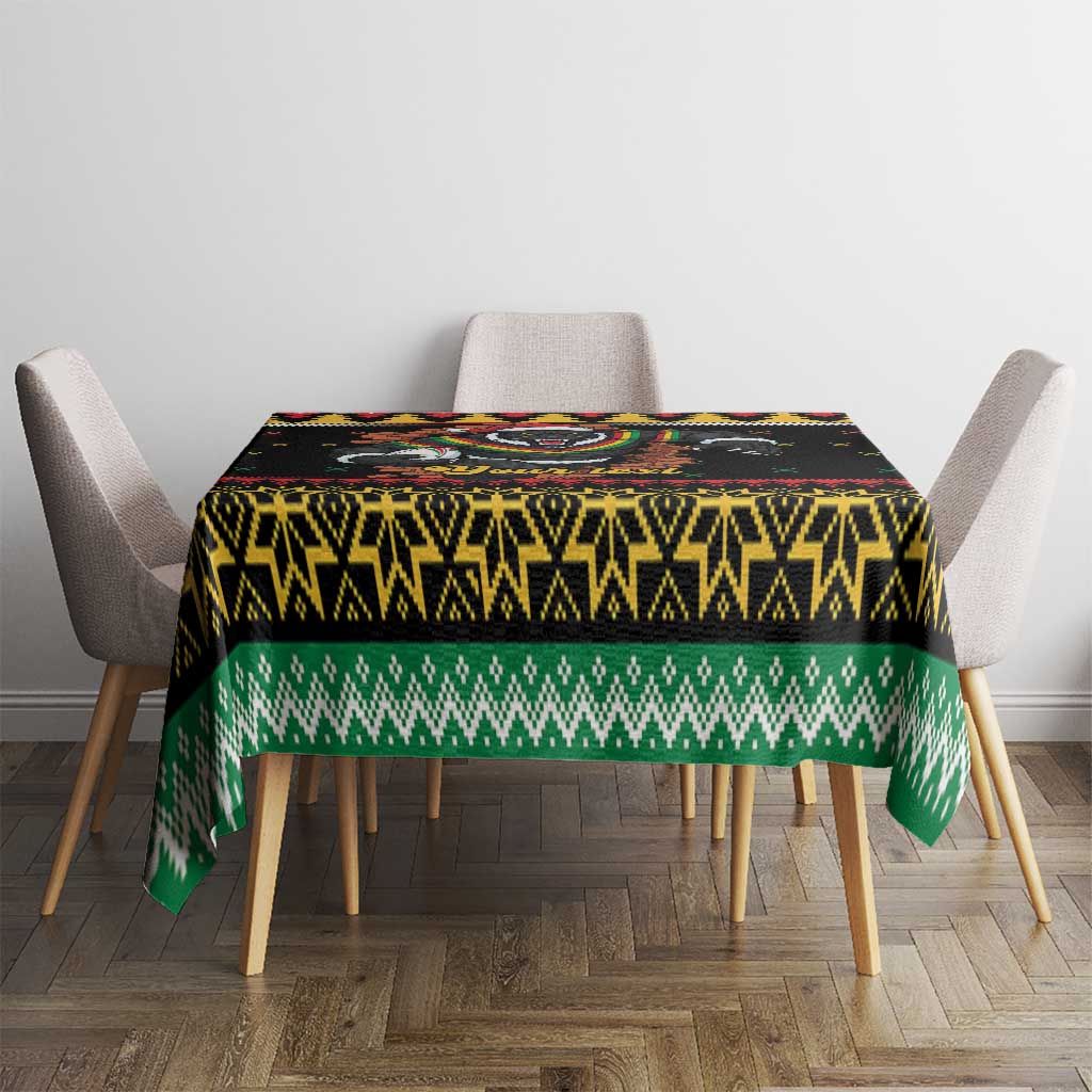 Merry Panther Roar Personalized Tablecloth Christmas Rugby League Spirit - Aussie Hoodie