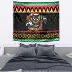 Merry Panther Roar Personalized Tapestry Christmas Rugby League Spirit - Aussie Hoodie