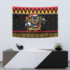 Merry Panther Roar Personalized Tapestry Christmas Rugby League Spirit - Aussie Hoodie