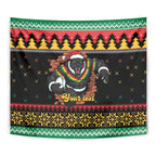 Merry Panther Roar Personalized Tapestry Christmas Rugby League Spirit - Aussie Hoodie