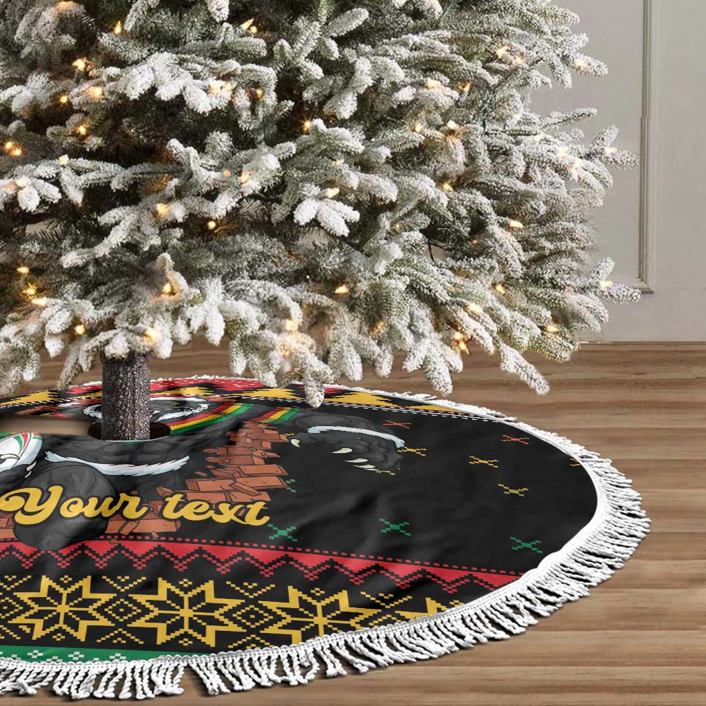 Merry Panther Roar Personalized Tree Skirt Christmas Rugby League Spirit - Aussie Hoodie