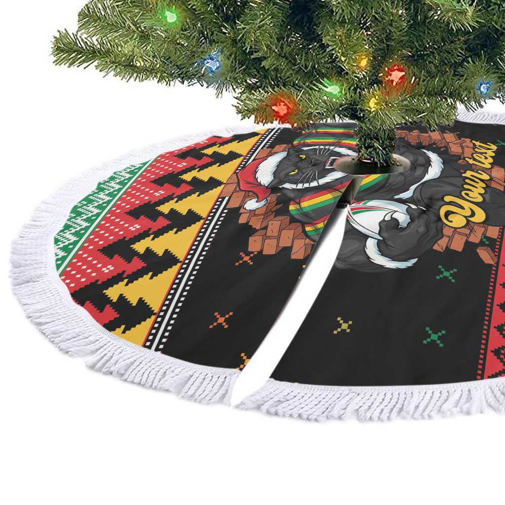 Merry Panther Roar Personalized Tree Skirt Christmas Rugby League Spirit - Aussie Hoodie