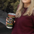 Merry Panther Roar Personalized Tumbler Cup Christmas Rugby League Spirit - Aussie Hoodie