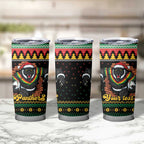 Merry Panther Roar Personalized Tumbler Cup Christmas Rugby League Spirit - Aussie Hoodie