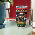 Merry Panther Roar Personalized Tumbler Cup Christmas Rugby League Spirit - Aussie Hoodie