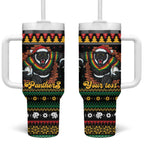Merry Panther Roar Personalized Tumbler With Handle Christmas Rugby League Spirit - Aussie Hoodie