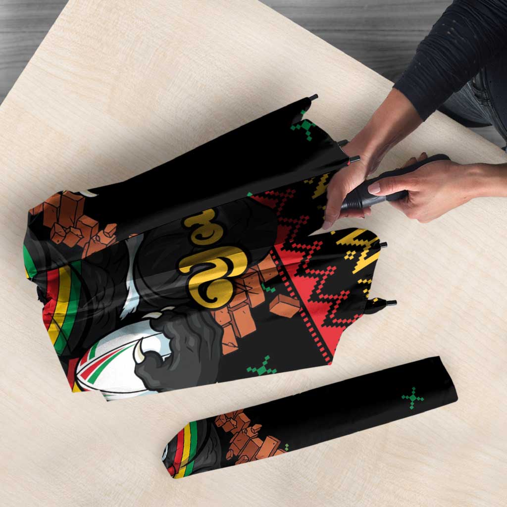 Merry Panther Roar Personalized Umbrella Christmas Rugby League Spirit - Aussie Hoodie