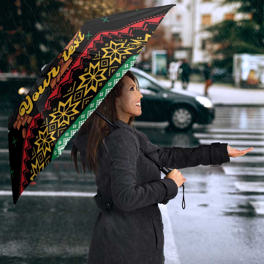 Merry Panther Roar Personalized Umbrella Christmas Rugby League Spirit - Aussie Hoodie
