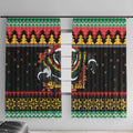 Merry Panther Roar Personalized Window Curtain Christmas Rugby League Spirit - Aussie Hoodie