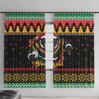 Merry Panther Roar Personalized Window Curtain Christmas Rugby League Spirit - Aussie Hoodie