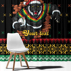 Merry Panther Roar Personalized Window Curtain Christmas Rugby League Spirit - Aussie Hoodie