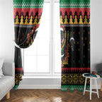 Merry Panther Roar Personalized Window Curtain Christmas Rugby League Spirit - Aussie Hoodie