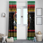 Merry Panther Roar Personalized Window Curtain Christmas Rugby League Spirit - Aussie Hoodie