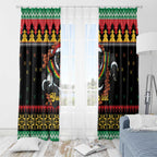 Merry Panther Roar Personalized Window Curtain Christmas Rugby League Spirit - Aussie Hoodie