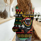 Merry Panther Roar Personalized Women Casual Shirt Christmas Rugby League Spirit - Aussie Hoodie