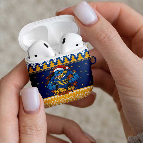 Parramatta Angry Eels Personalized AirPods Case Christmas Rugby League Spirit - Aussie Hoodie