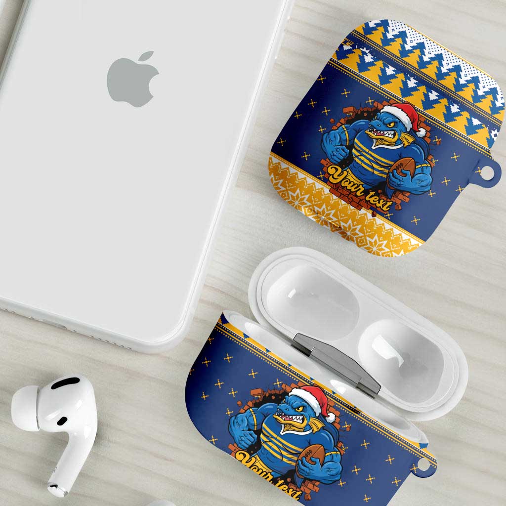 Parramatta Angry Eels Personalized AirPods Case Christmas Rugby League Spirit - Aussie Hoodie