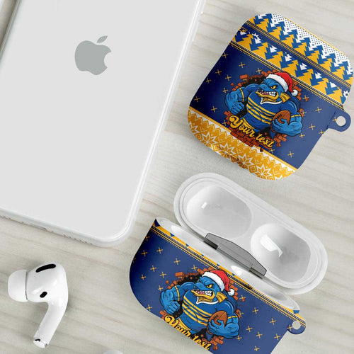 Parramatta Angry Eels Personalized AirPods Case Christmas Rugby League Spirit - Aussie Hoodie