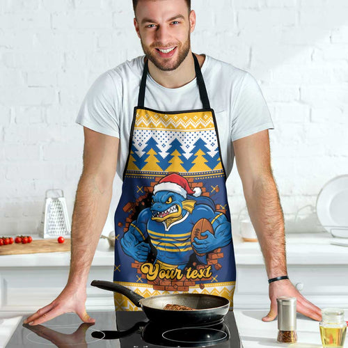 Parramatta Angry Eels Personalized Apron Christmas Rugby League Spirit - Aussie Hoodie