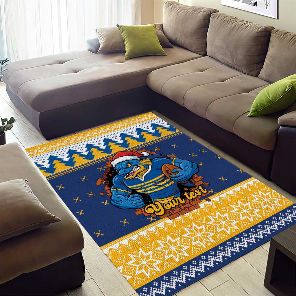 Parramatta Angry Eels Personalized Area Rug Christmas Rugby League Spirit - Aussie Hoodie