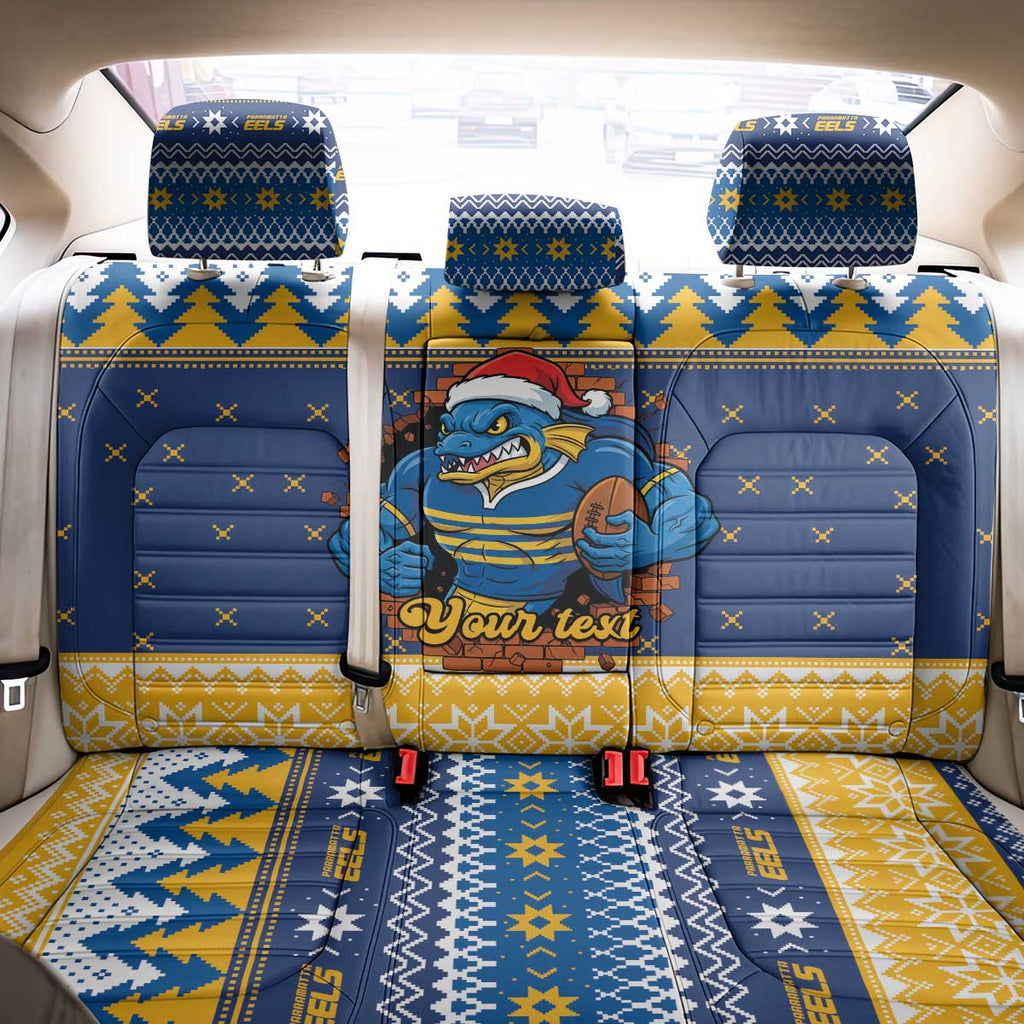 Parramatta Angry Eels Personalized Back Car Seat Cover Christmas Rugby League Spirit - Aussie Hoodie