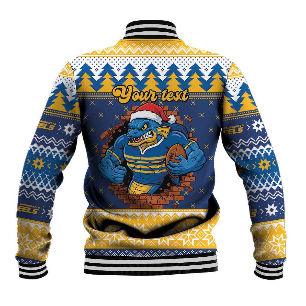 Parramatta Angry Eels Personalized Baseball Jacket Christmas Rugby League Spirit - Aussie Hoodie