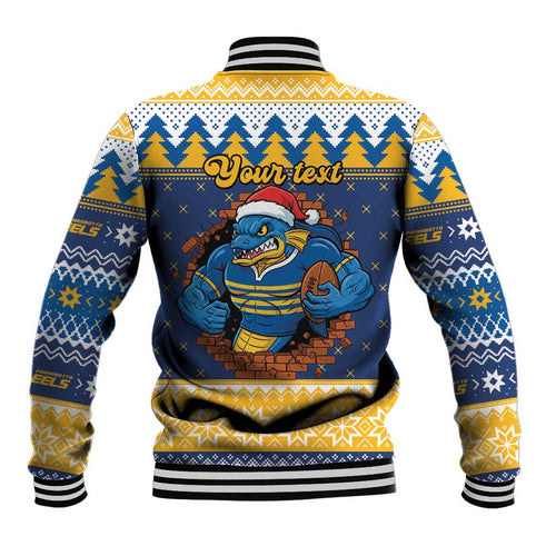 Parramatta Angry Eels Personalized Baseball Jacket Christmas Rugby League Spirit - Aussie Hoodie