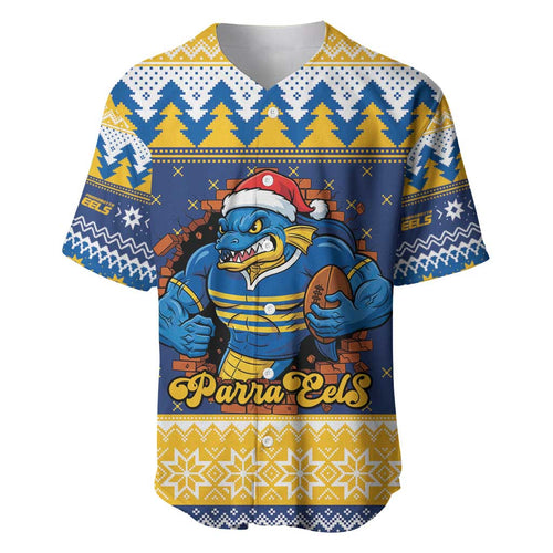 Parramatta Angry Eels Personalized Baseball Jersey Christmas Rugby League Spirit - Aussie Hoodie
