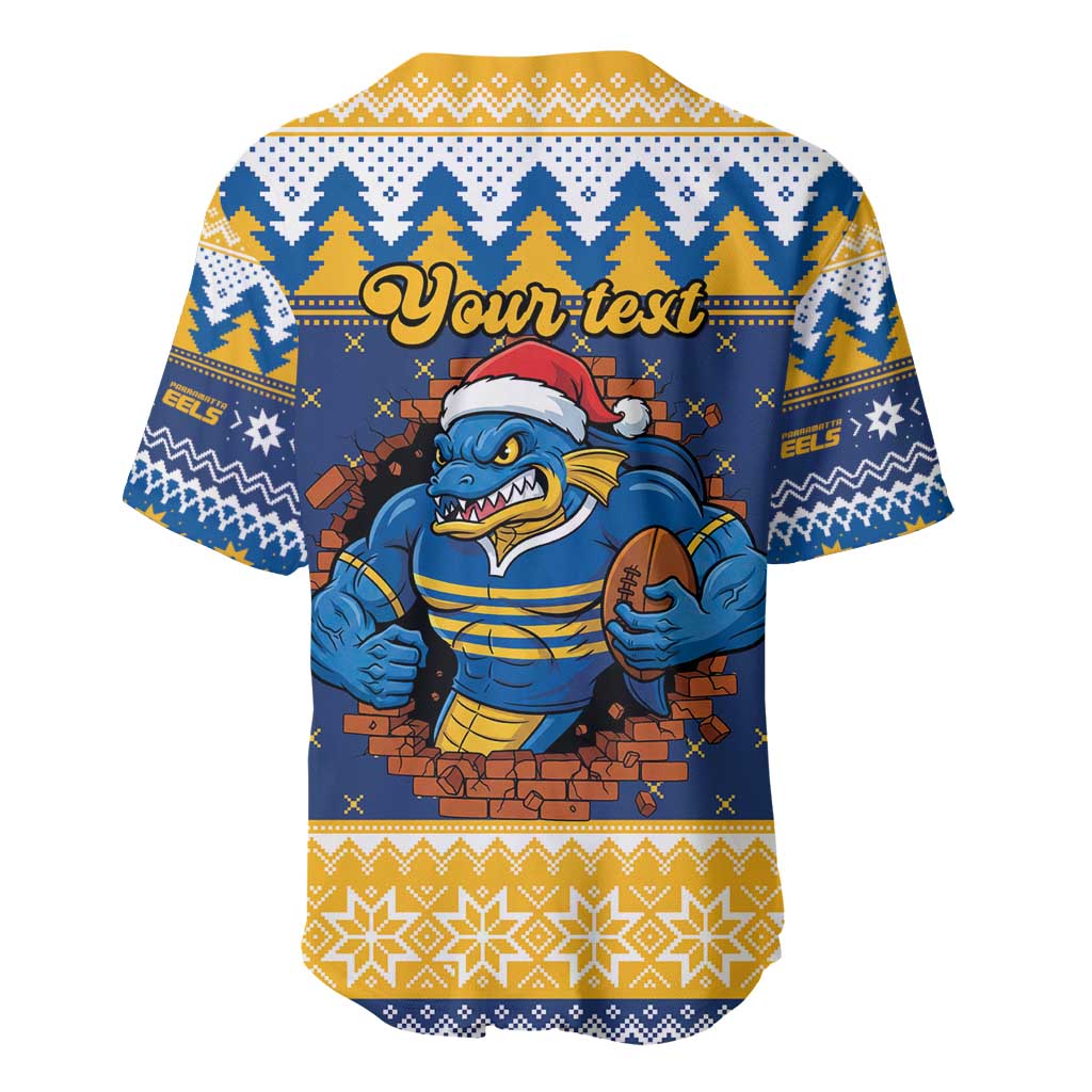 Parramatta Angry Eels Personalized Baseball Jersey Christmas Rugby League Spirit - Aussie Hoodie