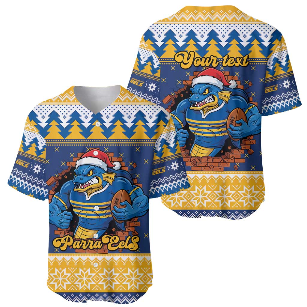 Parramatta Angry Eels Personalized Baseball Jersey Christmas Rugby League Spirit - Aussie Hoodie