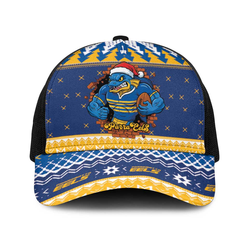 Parramatta Angry Eels Baseball Net Cap Christmas Rugby League Spirit - Aussie Hoodie