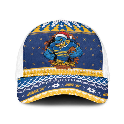 Parramatta Angry Eels Baseball Net Cap Christmas Rugby League Spirit - Aussie Hoodie